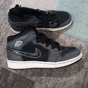 Nike Kids Black and White Polka Dot Sneakers